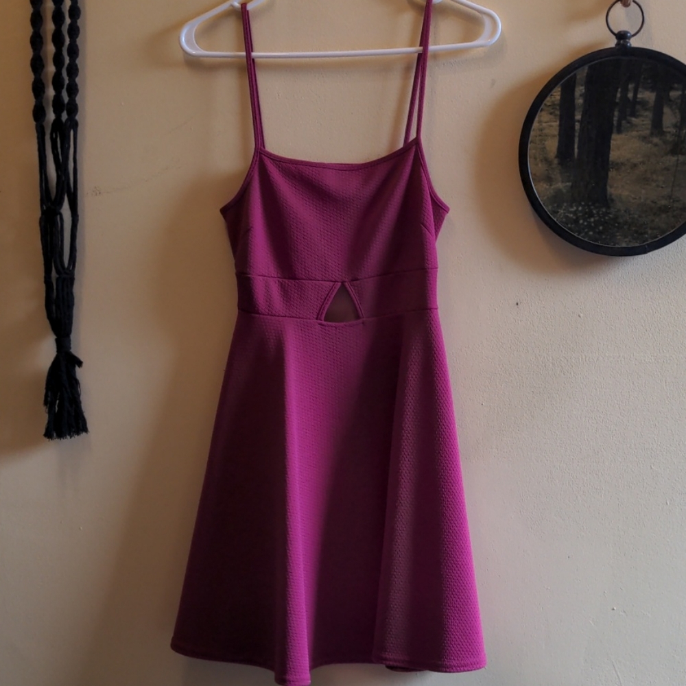 Pink mini dress